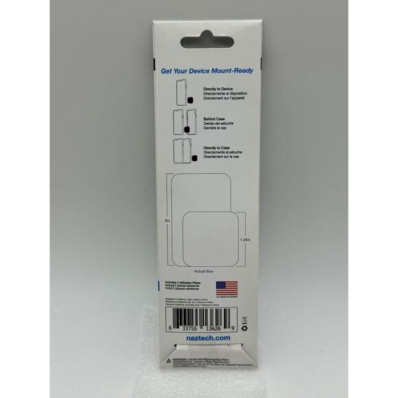 Naztech MagBuddy Universal Magnetic Phone Mount Metal Plates 2‎ Pack 2” & 1.25” - Picture 2 of 2